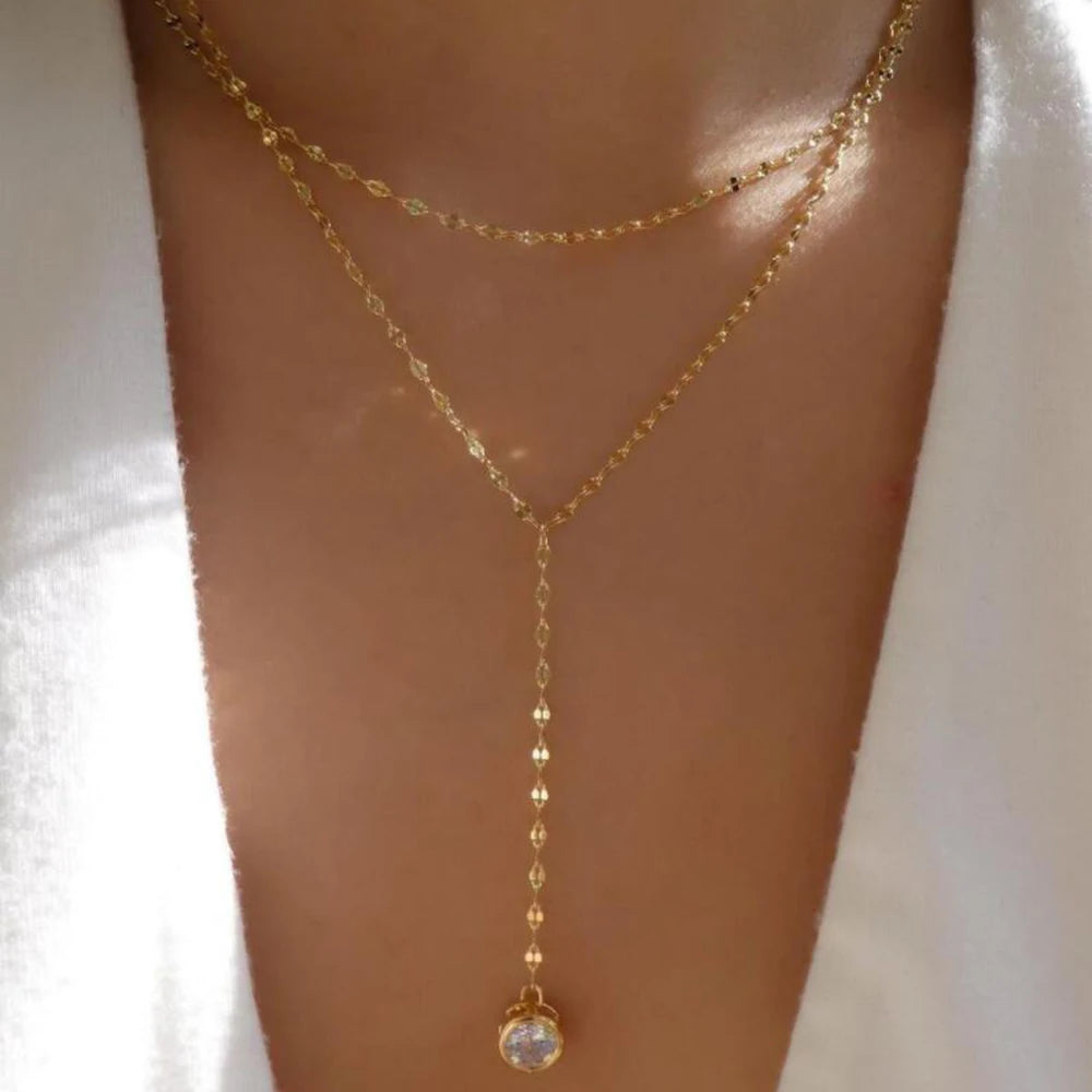 Vintage Layered Pendant Necklace