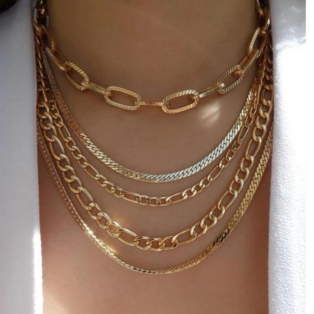 Vintage Layered Pendant Necklace