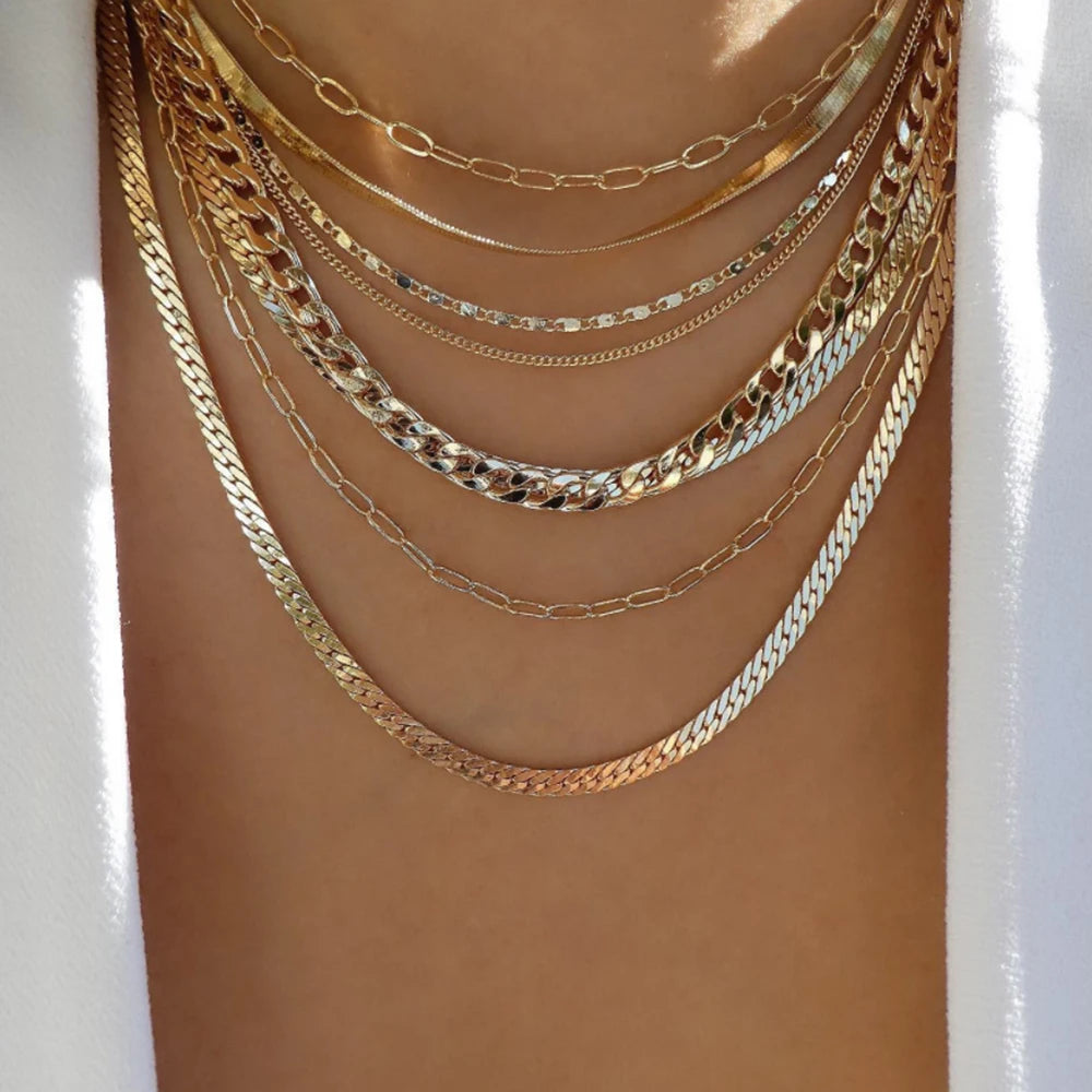 Vintage Layered Pendant Necklace