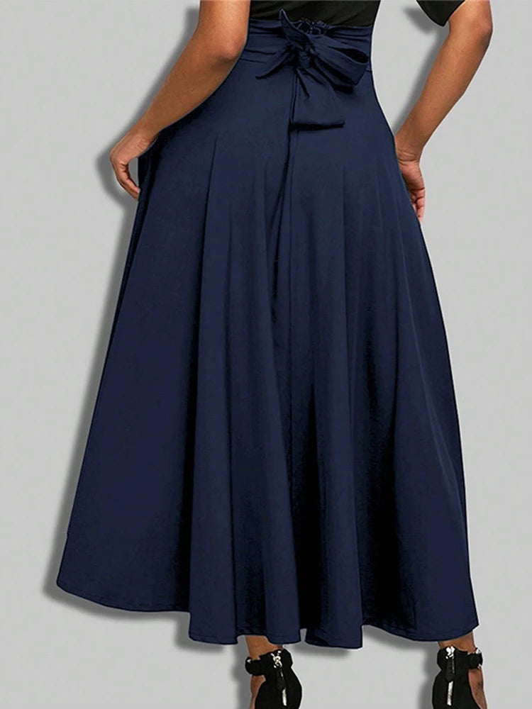 Elegant A-Line Midi Skirt