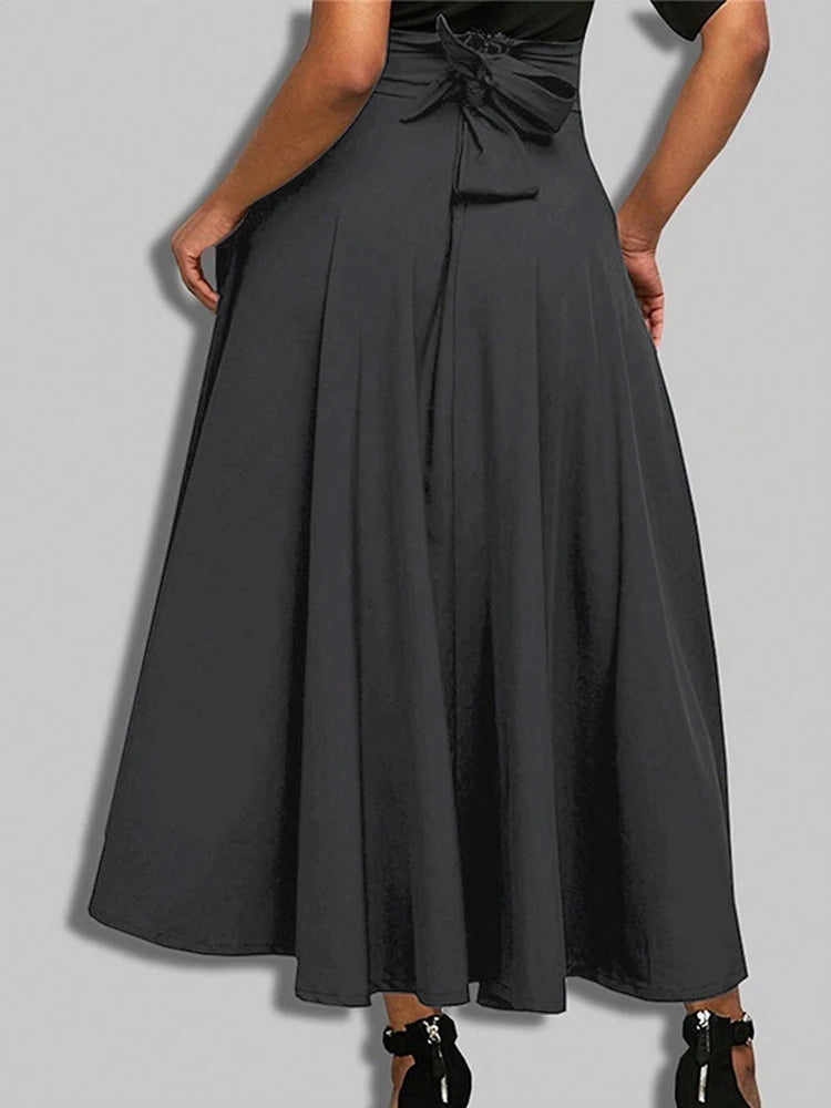 Elegant A-Line Midi Skirt