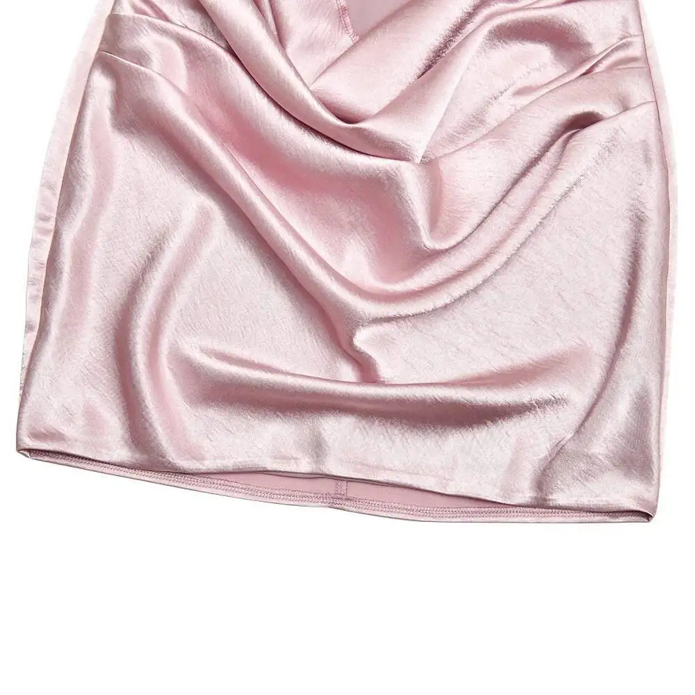 Elegant Satin Mini Dress